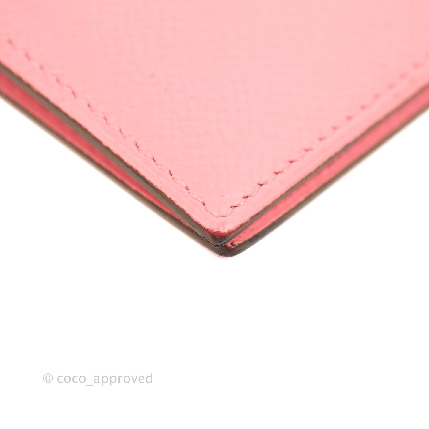 Hermès Bearn Wallet Epsom Pink Palladium Hardware