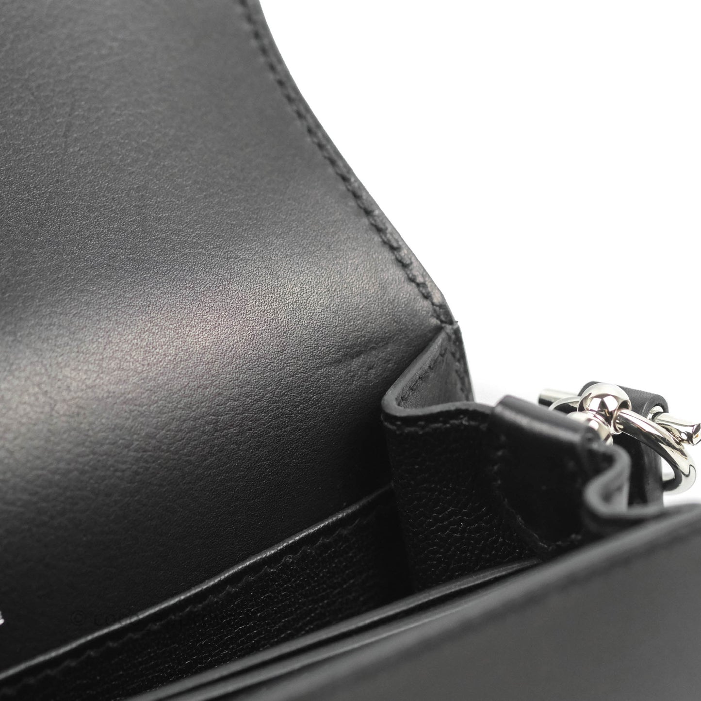 Hermès Roulis Mini 18 Black Swift Palladium Hardware