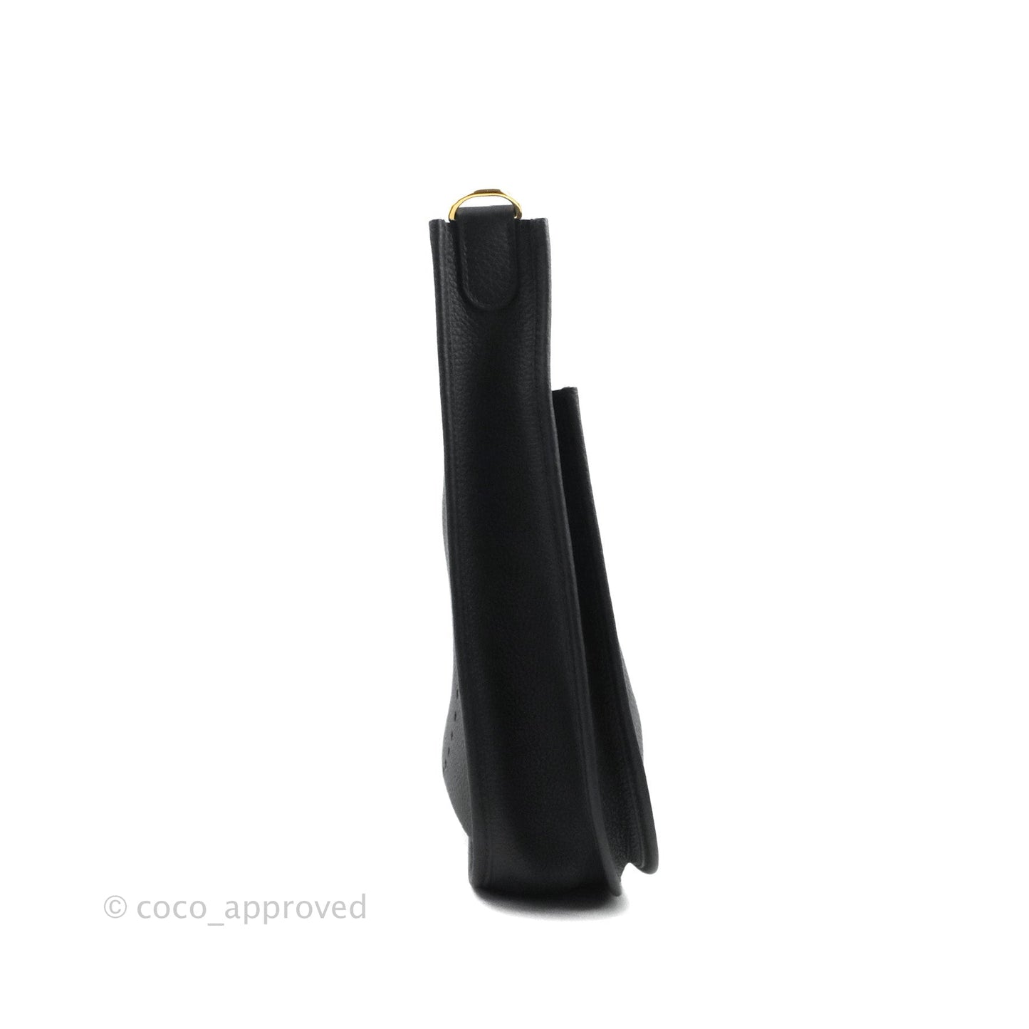 Hermes Evelyne III 29 Black Clemence Gold Hardware