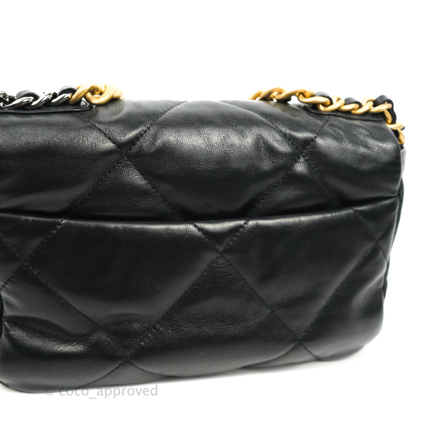 Chanel 19 Small Black Goatskin Mixed Hardware