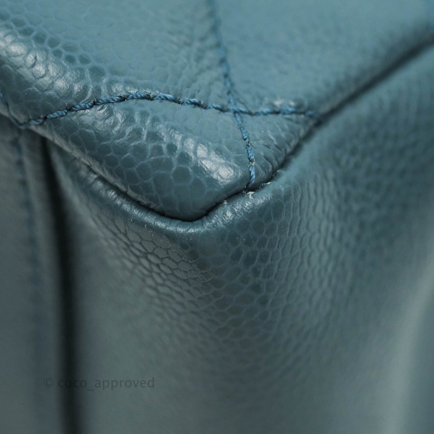 Chanel GST Blue Caviar Silver Hardware