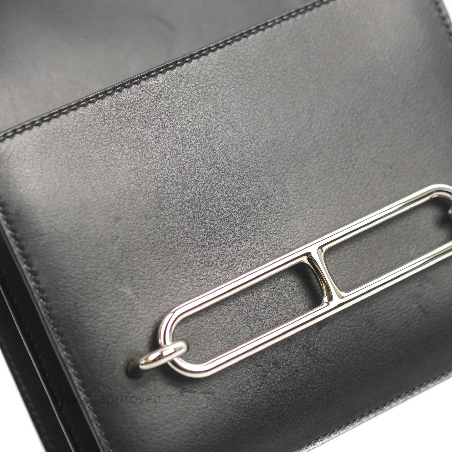 Hermès Roulis Mini 18 Black Swift Palladium Hardware