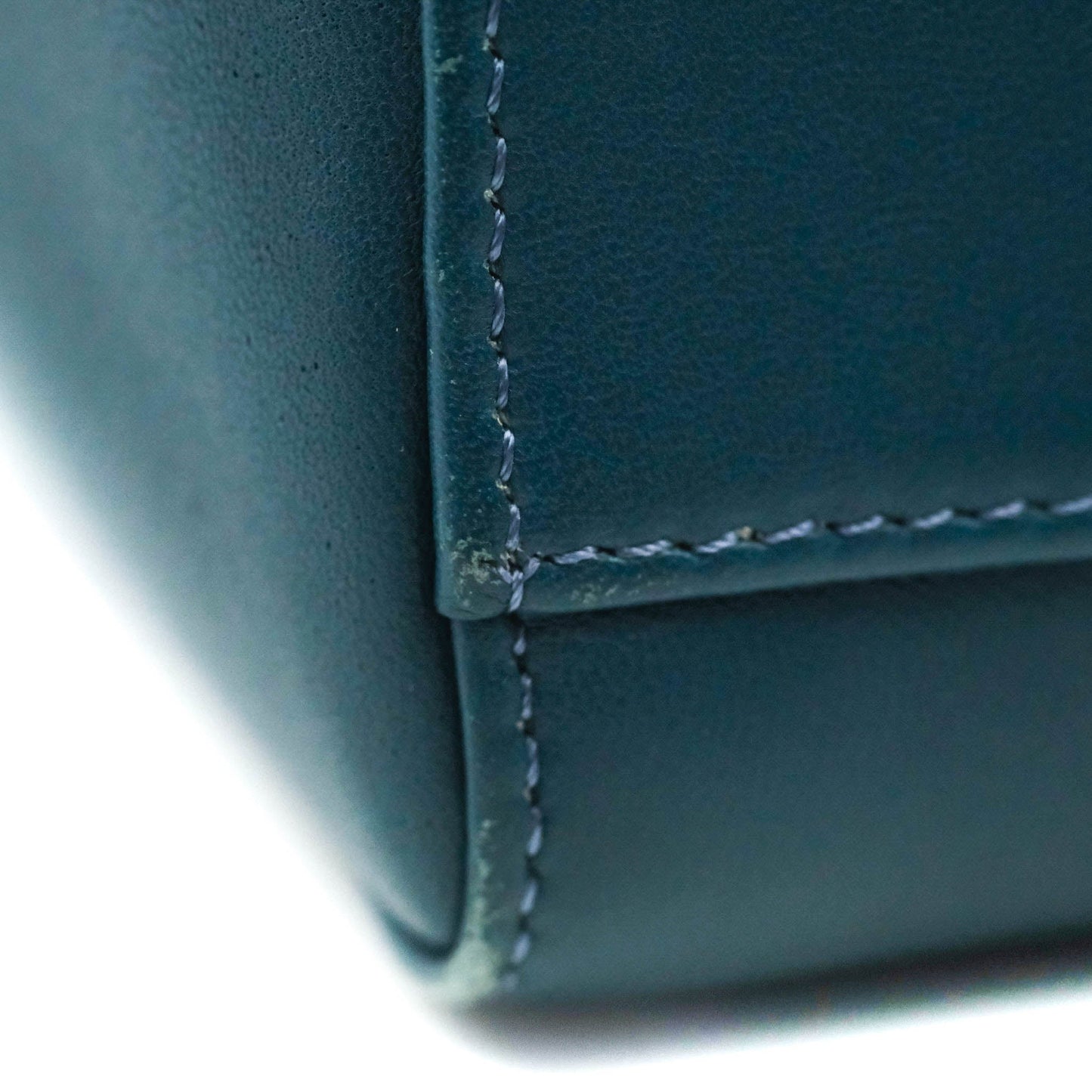 Fendi Nappa Mini Peekaboo Bag Peacock Blue
