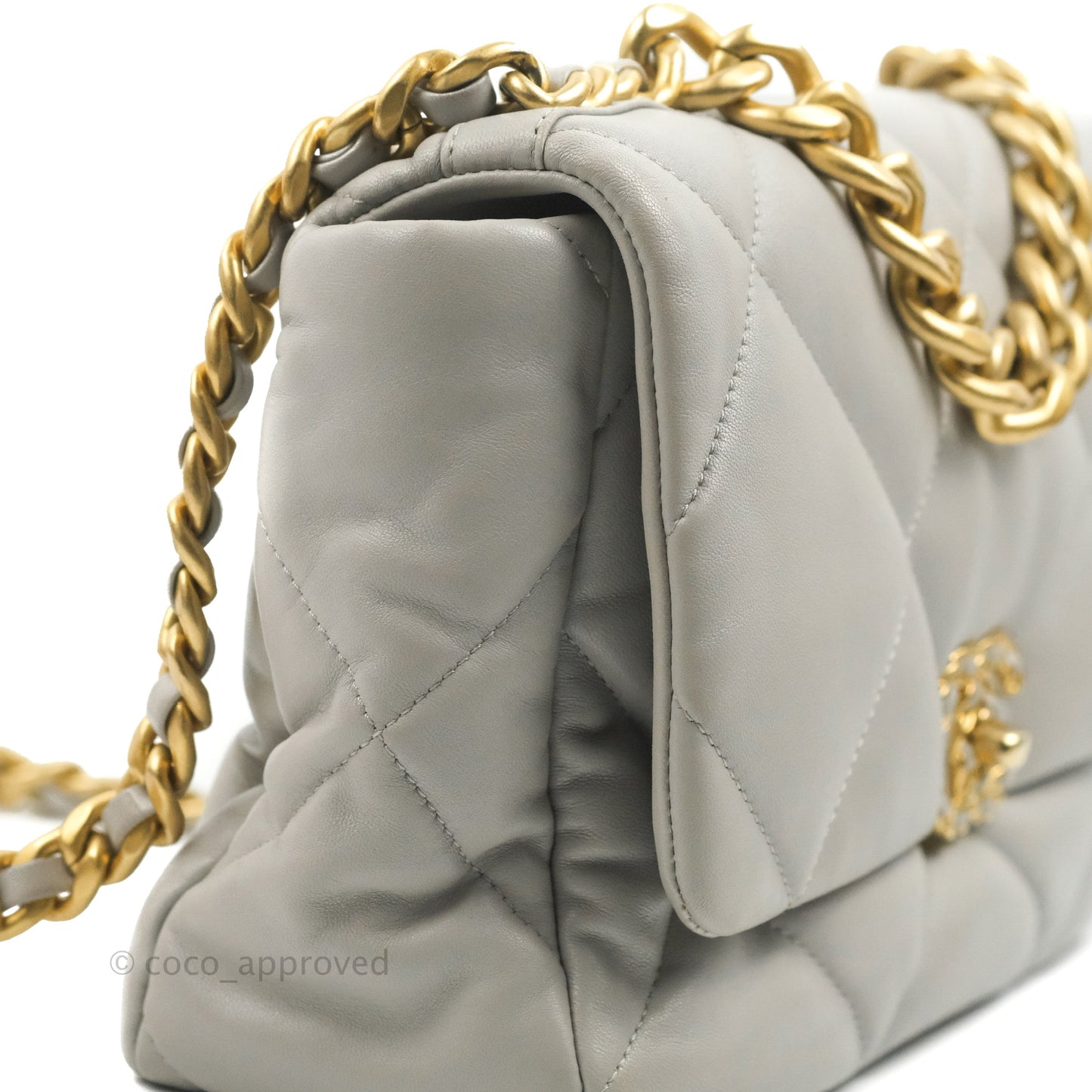 Chanel 19 Medium Grey Mixed Hardware