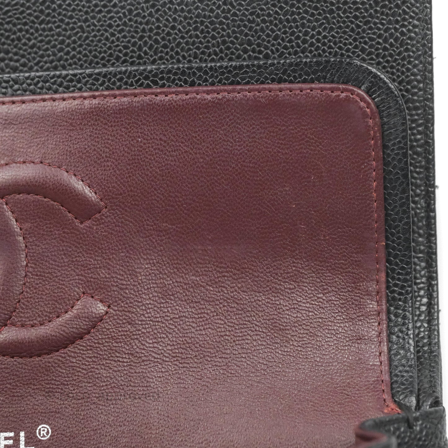 Chanel Classic M/L Medium Flap Quilted Black Caviar Silver Hardware