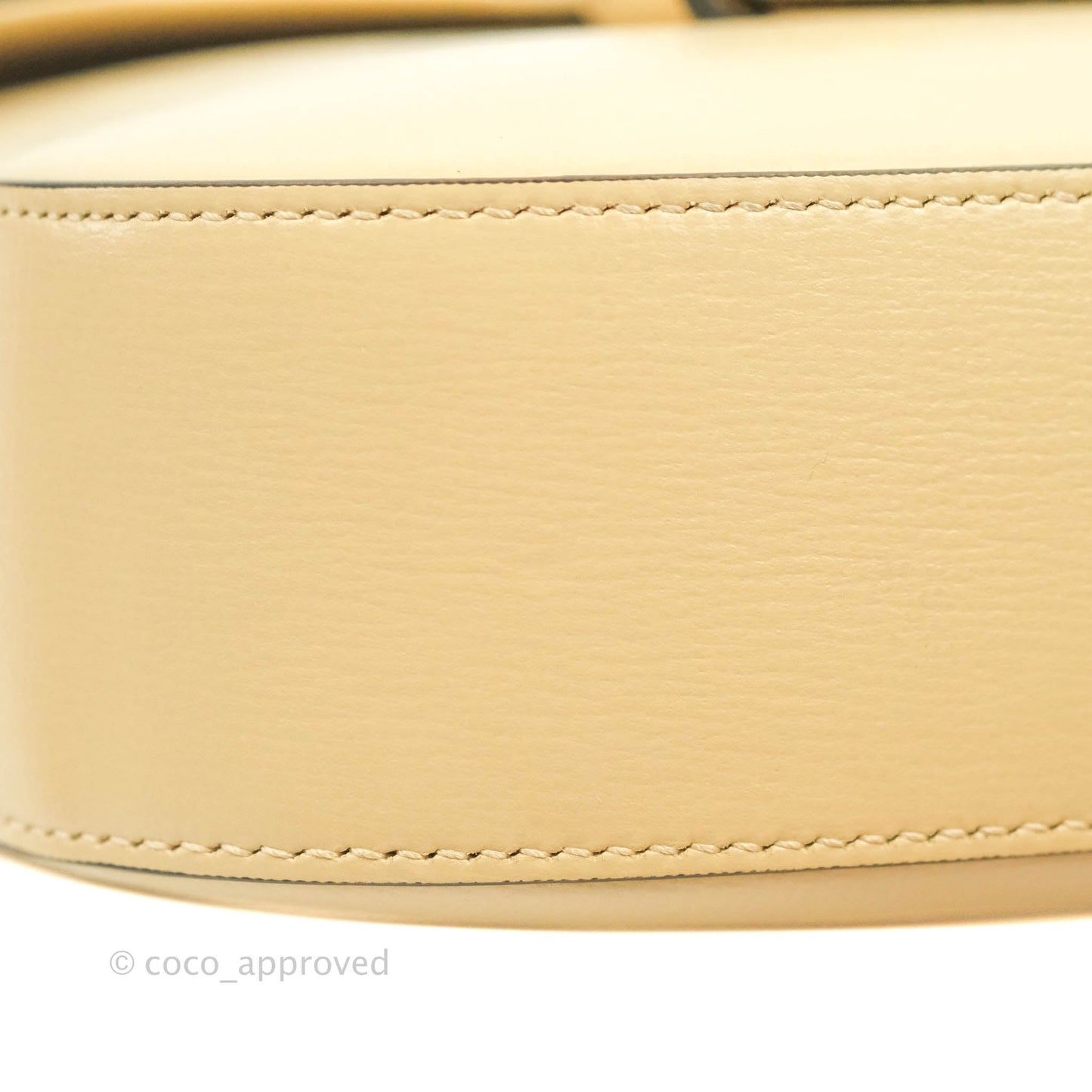 Gucci 1955 Horsebit Mini Shoulder Bag Beige Calfskin Gold Hardware