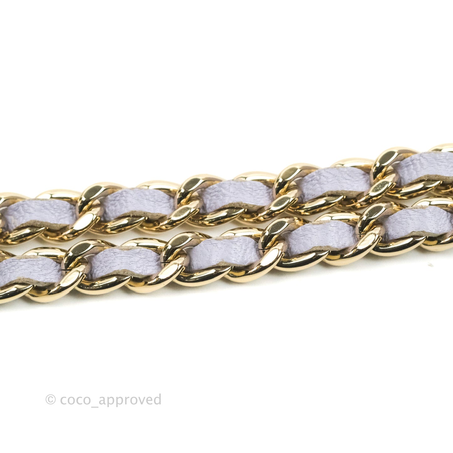 Chanel Vanity Rectangular Top Handle Lilac Lambskin Gold Hardware