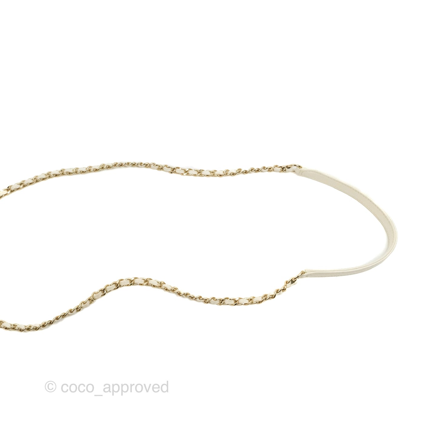 Chanel Mini Coco Handle Quilted Ivory Caviar Gold Hardware