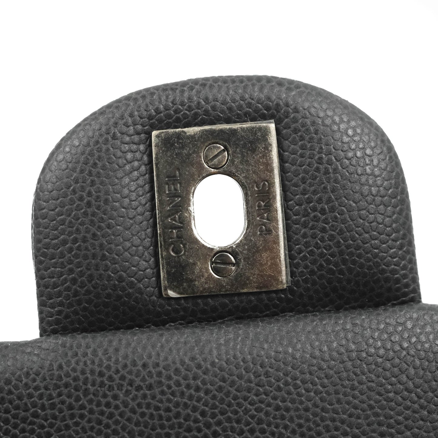 Chanel Quilted Mini Rectangular Dark Grey Caviar Ruthenium Hardware