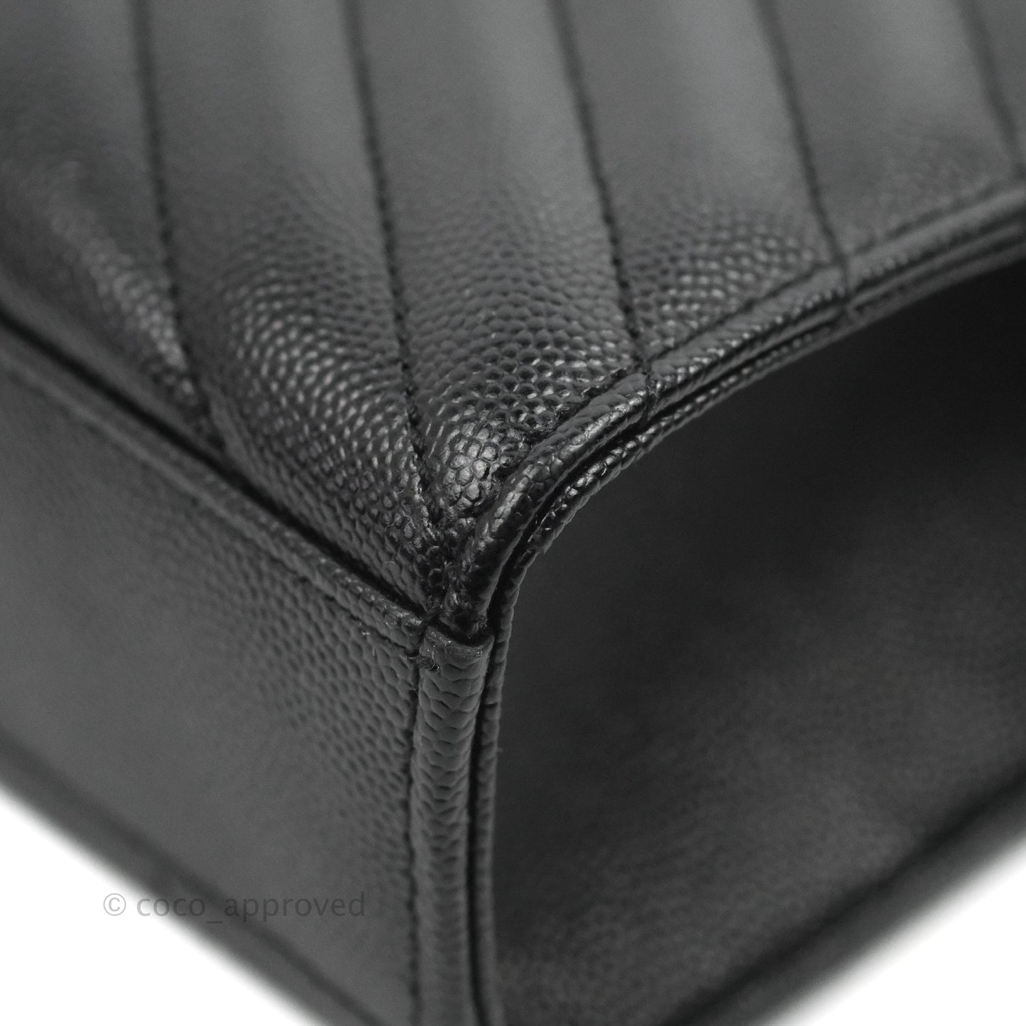 Saint Laurent Envelope Medium Black Caviar Gold Hardware