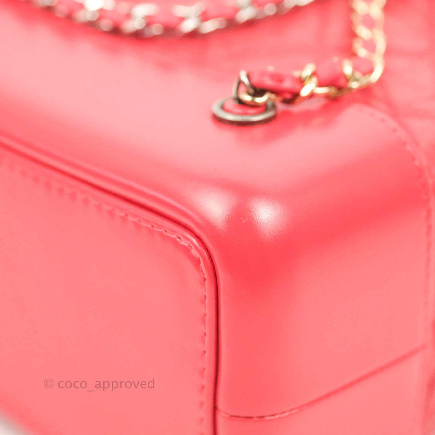 Chanel Small Gabrielle Backpack Dark Pink Aged Calfskin