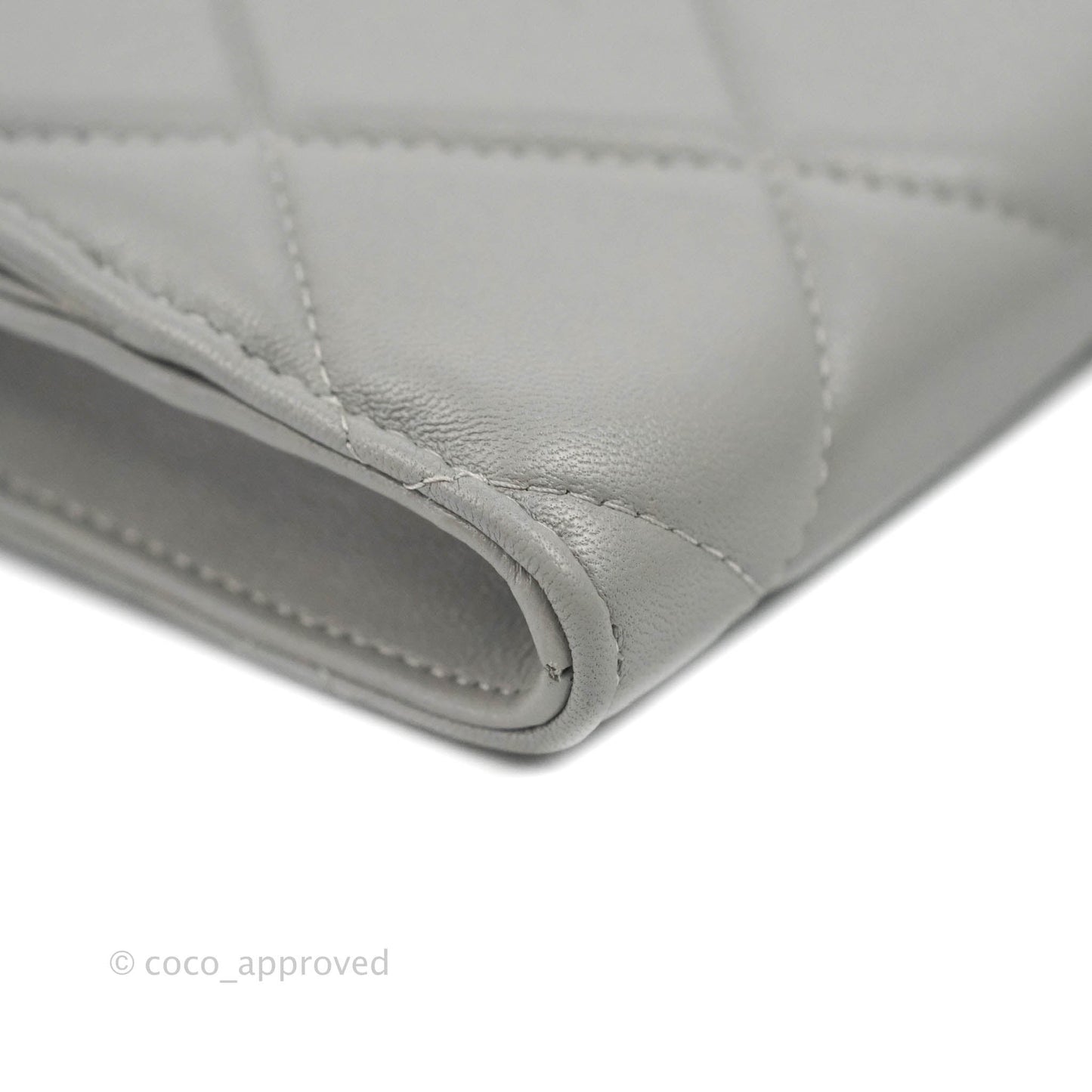 Chanel 19 Phone Holder Grey Mixed Hardware