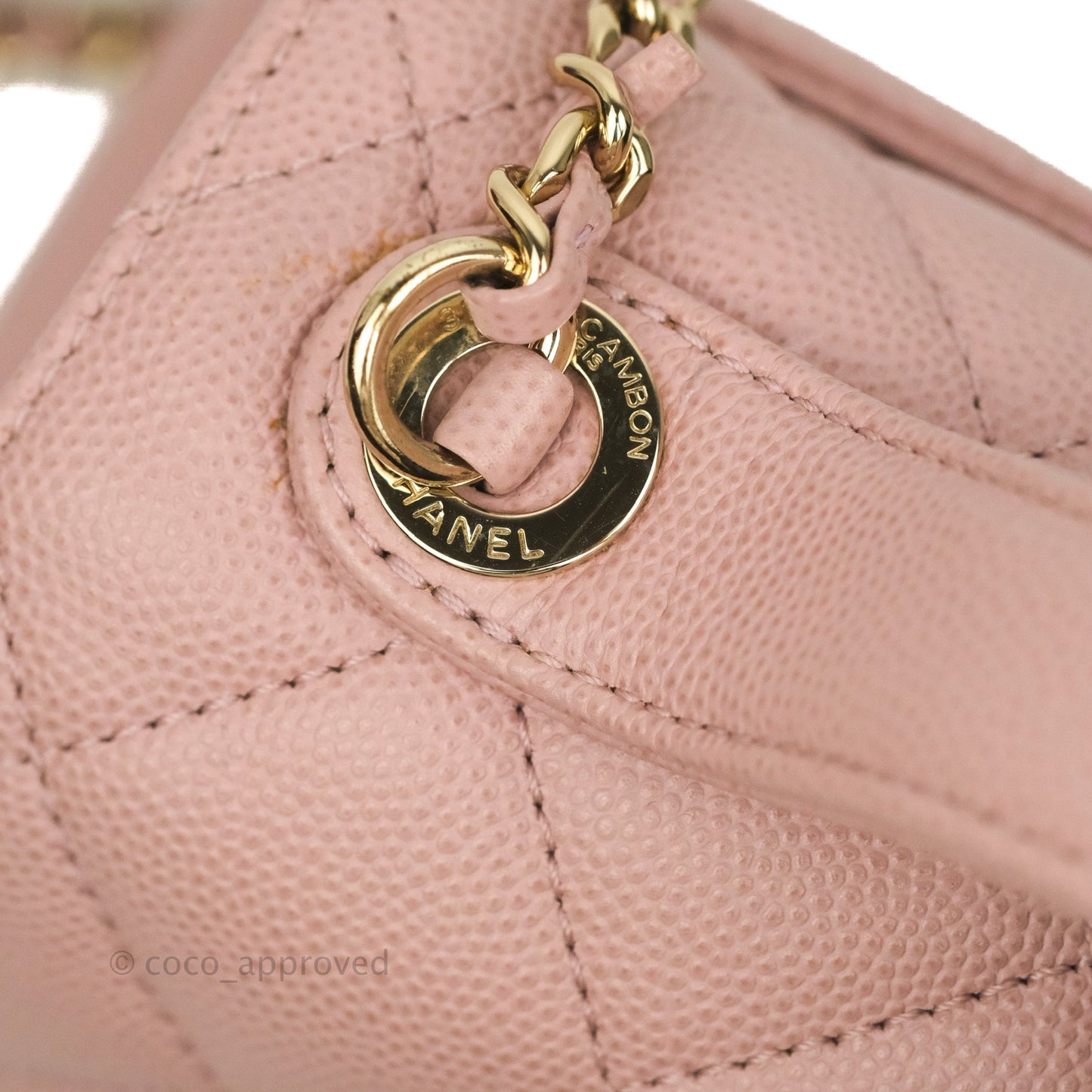 Chanel Quilted Small Business Affinity Flap Pink Caviar Gold Hardware