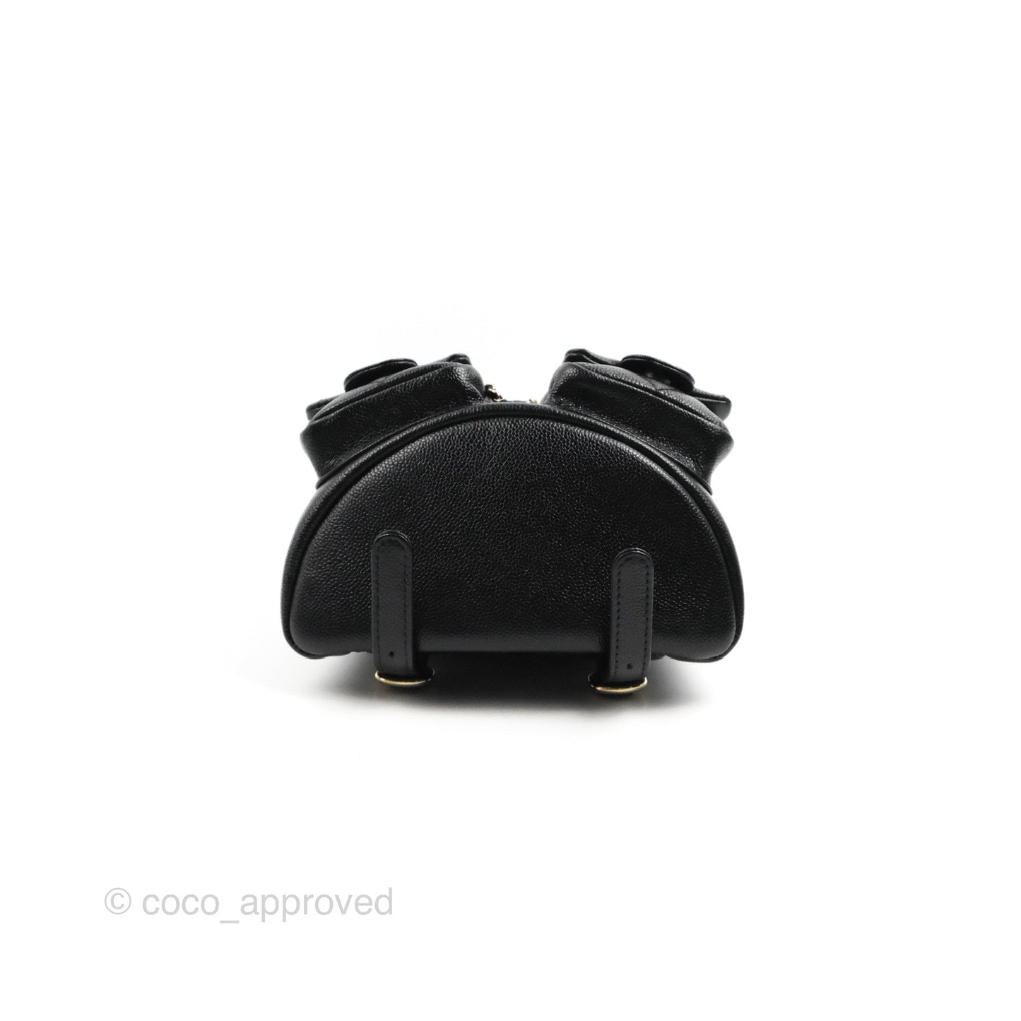 Chanel Duma Backpack Small Black Caviar Gold Hardware 23P