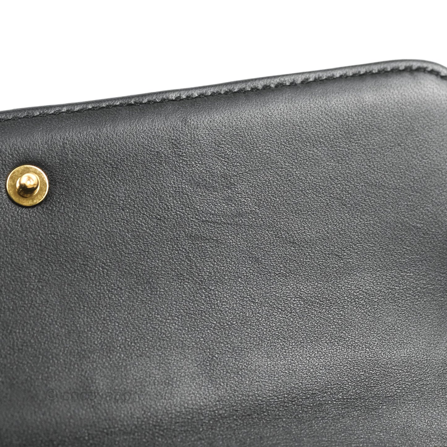 Celine Monochrome Quilted Goatskin Matelasse Black Gold Hardware
