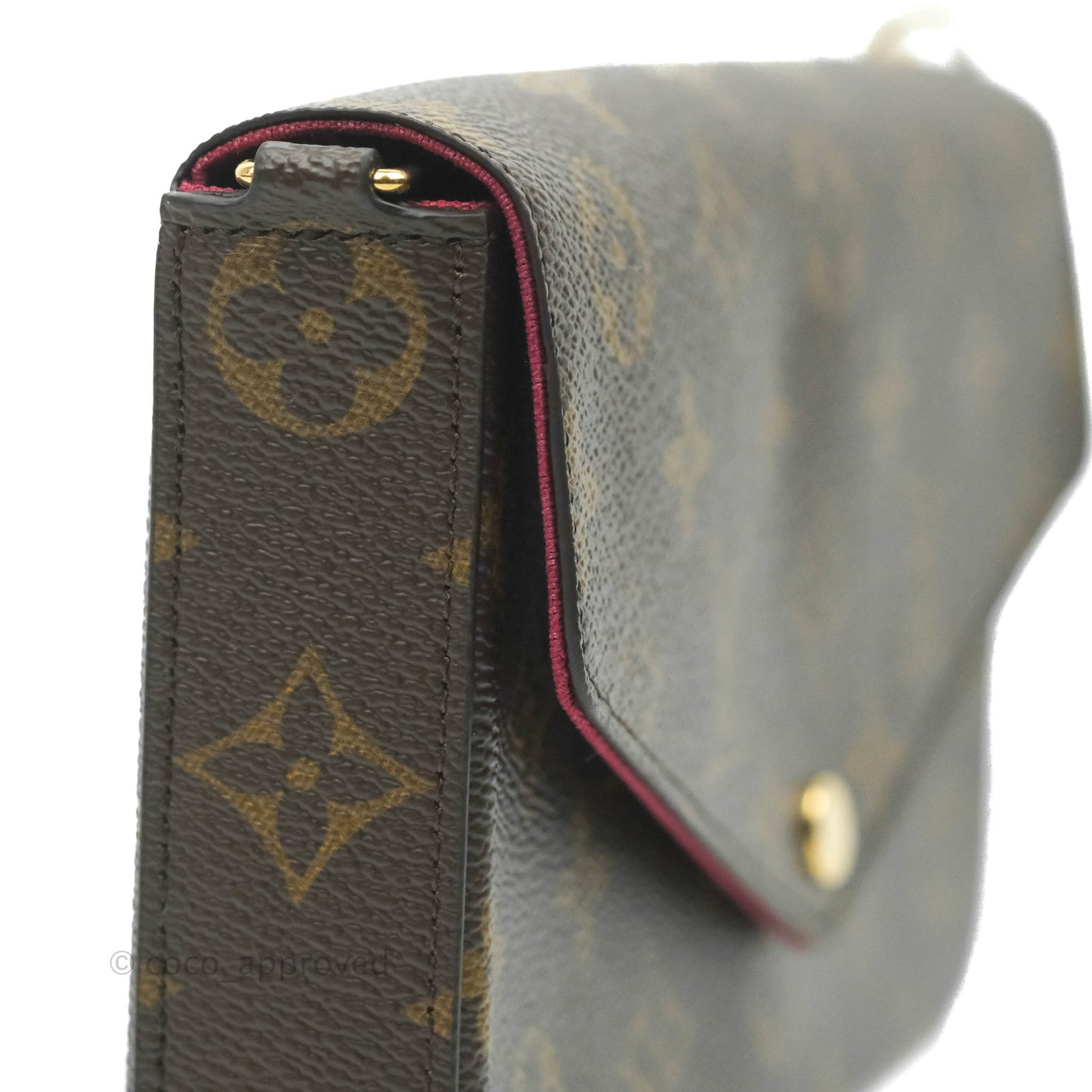 Louis Vuitton Félicie Pochette Monogram Canvas Fuchsia Pink