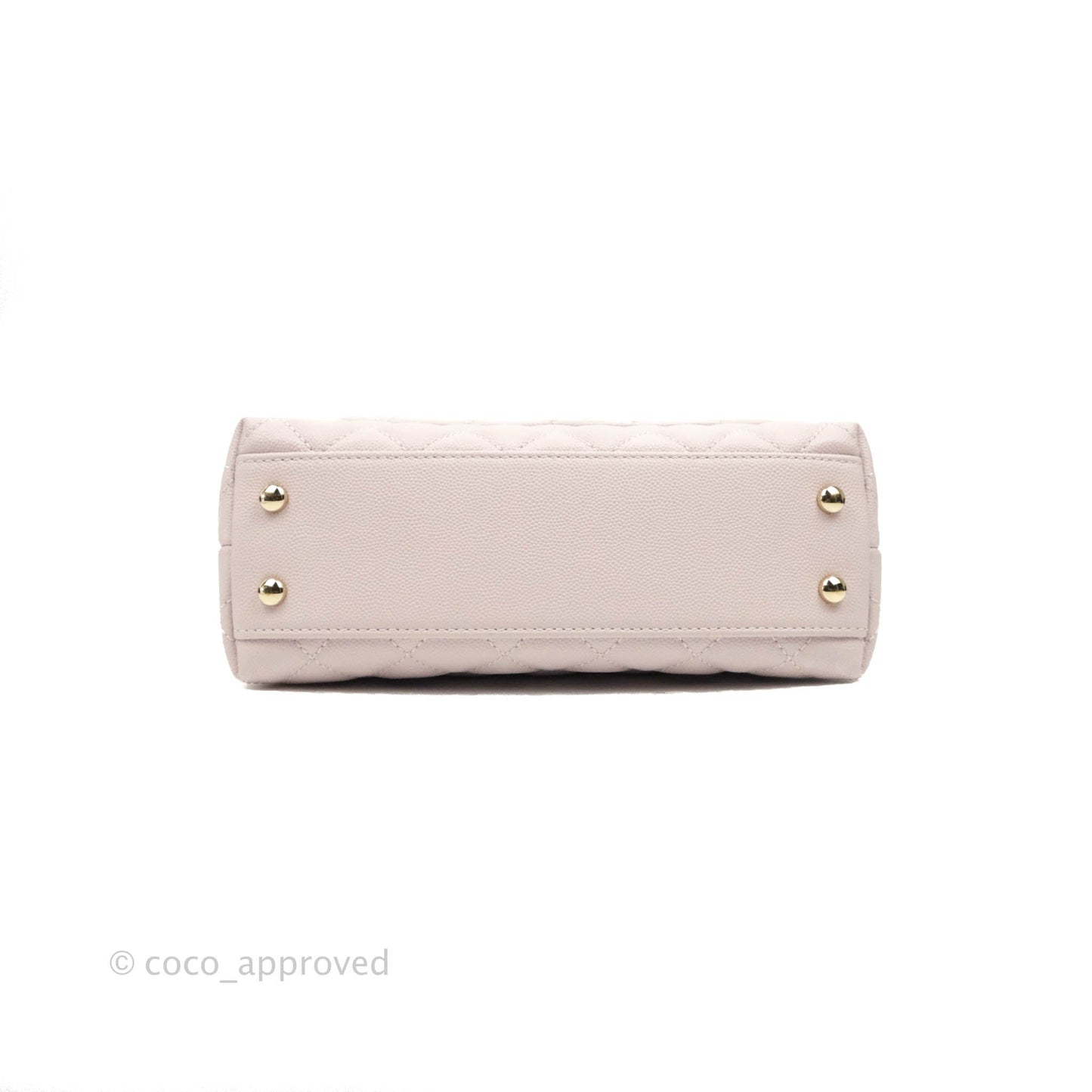 Chanel Small Coco Handle Light Lilac Pink Caviar Gold Hardware 20A