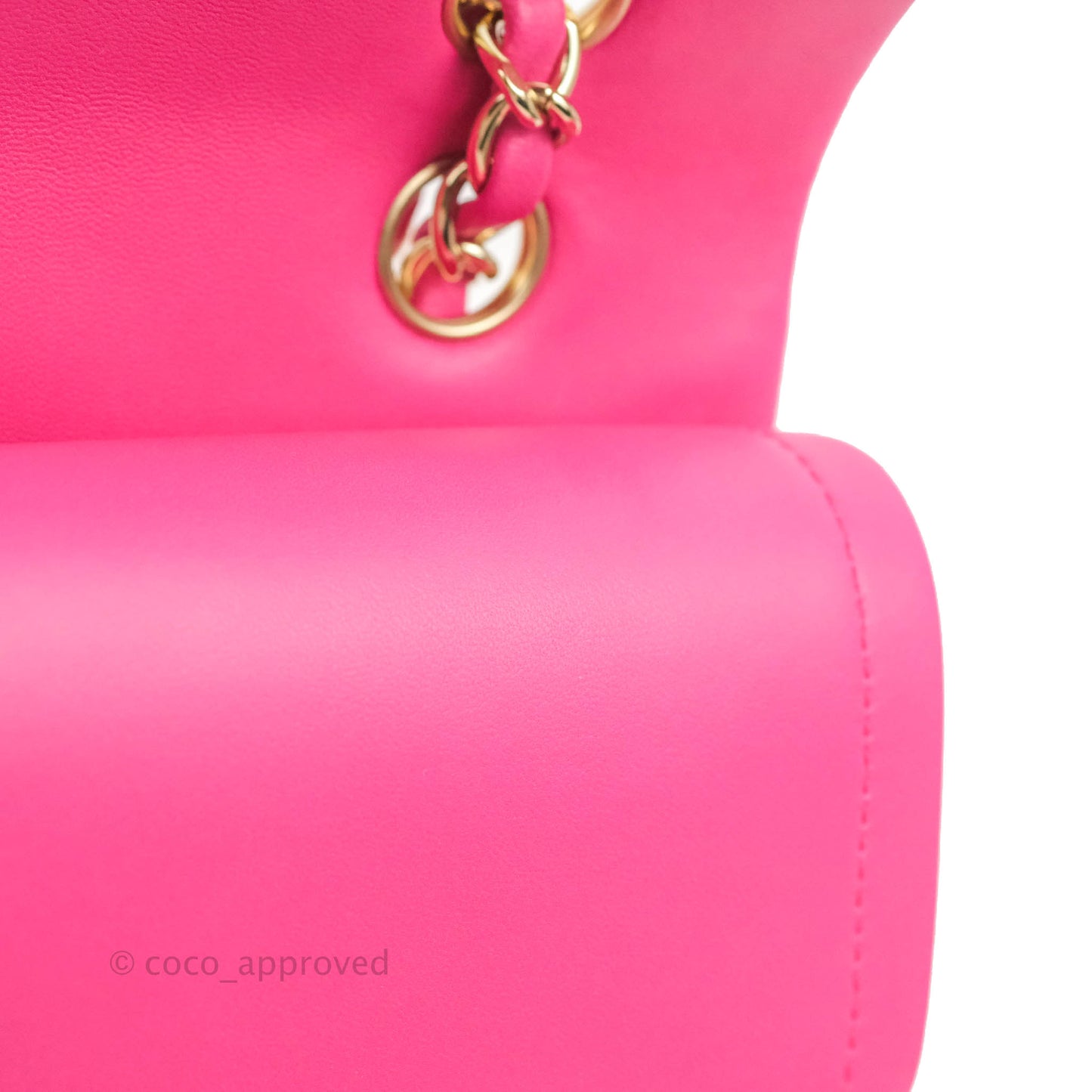 Chanel Classic M/L Medium Flap Quilted Pink Lambskin Gold Hardware