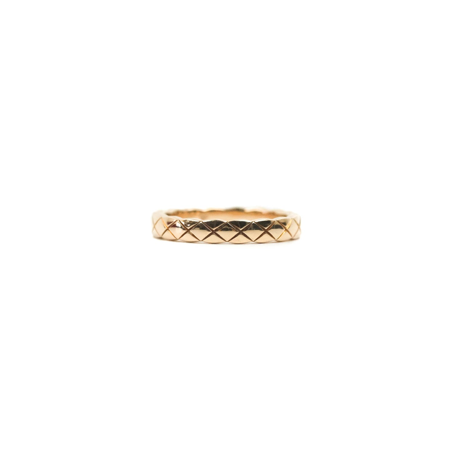 Chanel Coco Crush Ring 18K Beige Gold Size 52