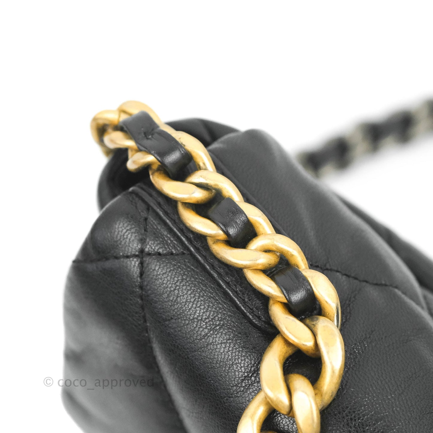 Chanel 19 Small Black Goatskin Mixed Hardware