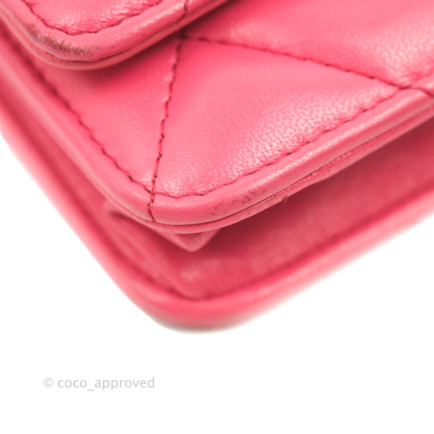 Chanel 19 Wallet on Chain WOC Pink Mixed Hardware