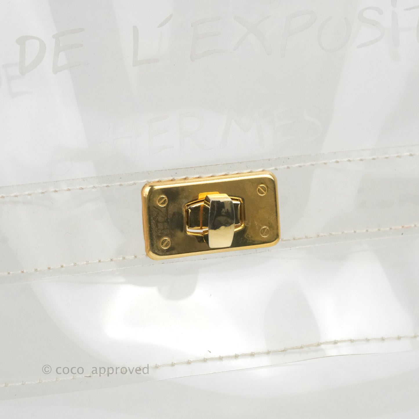 Hermès Vinyl Kelly Beach Bag Gold Hardware
