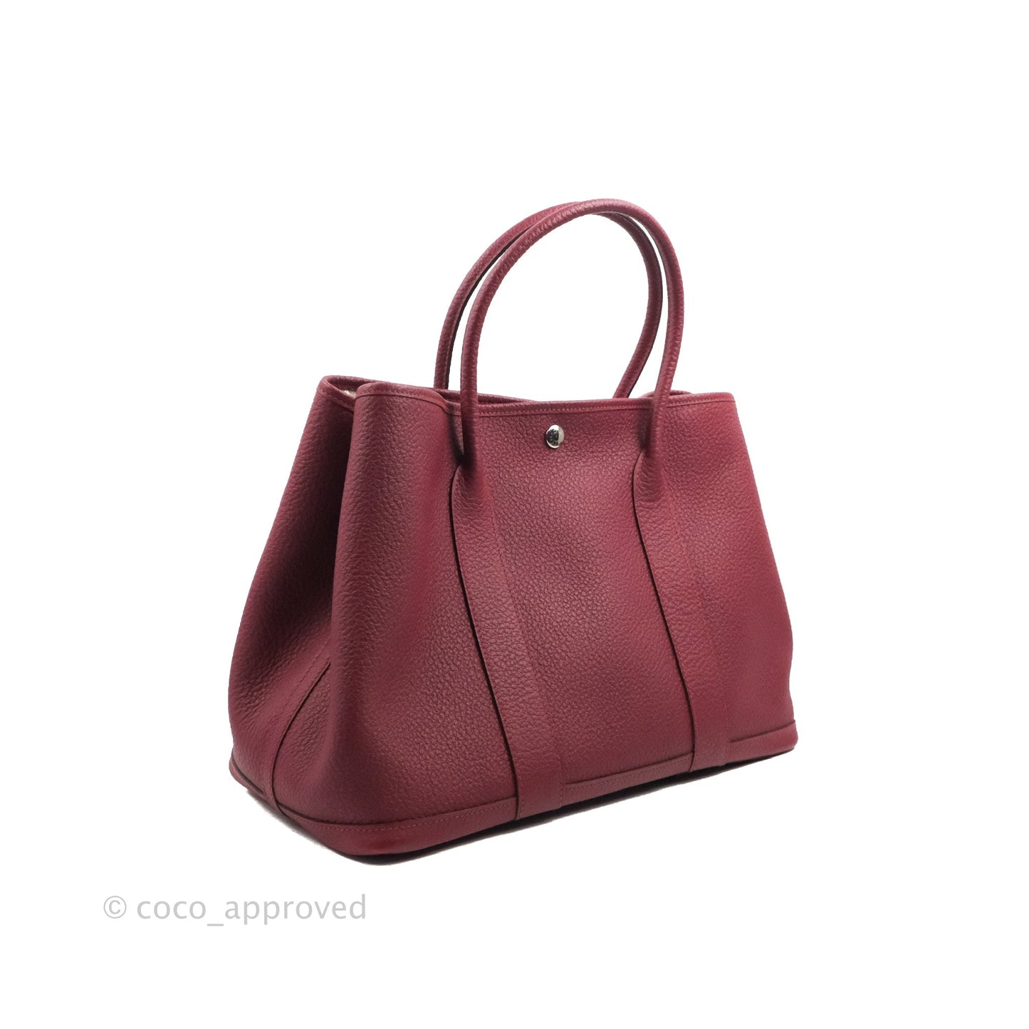 Hermès Garden Party 36 Burgundy Negonda