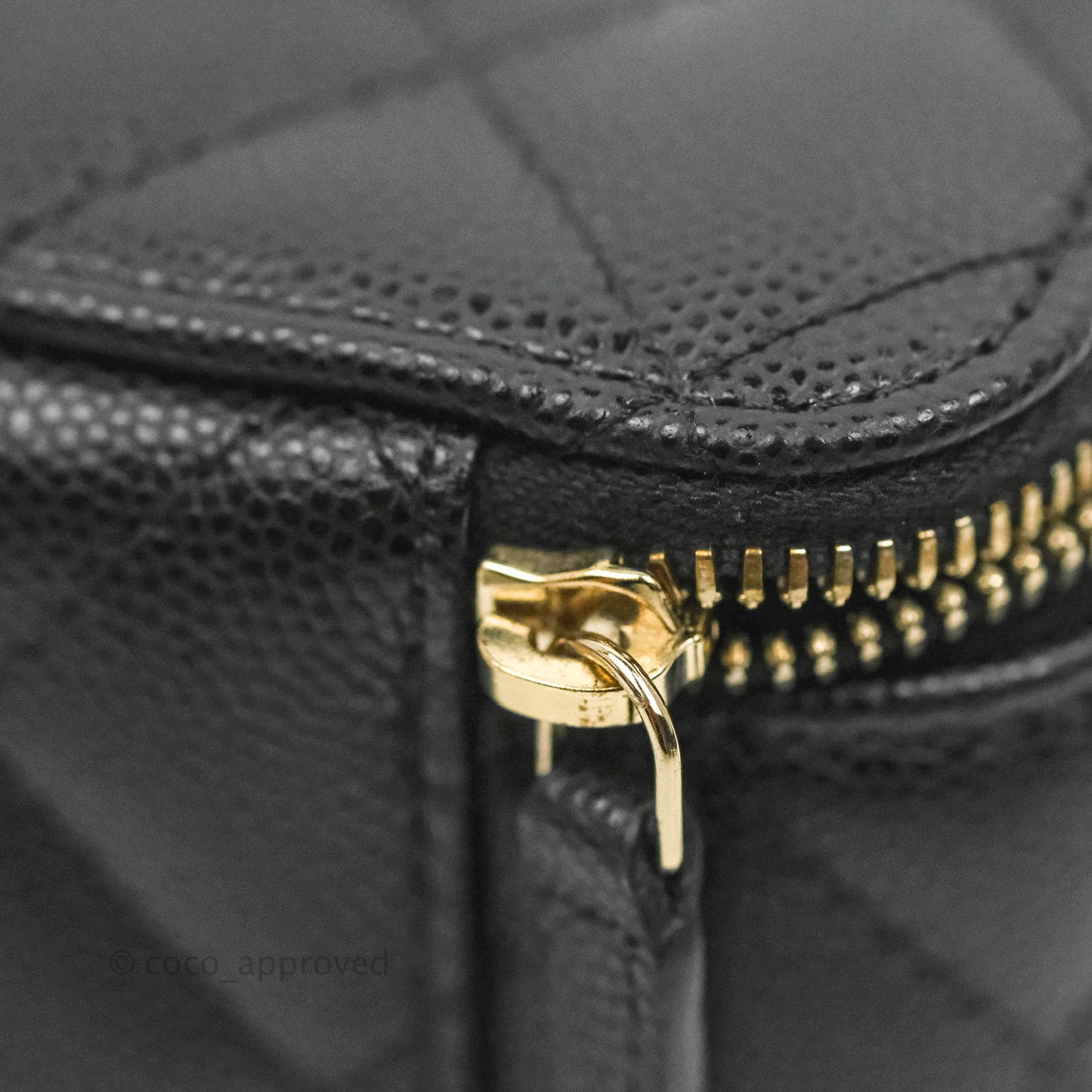 Chanel Classic Vanity Rectangular Black Caviar Gold Hardware