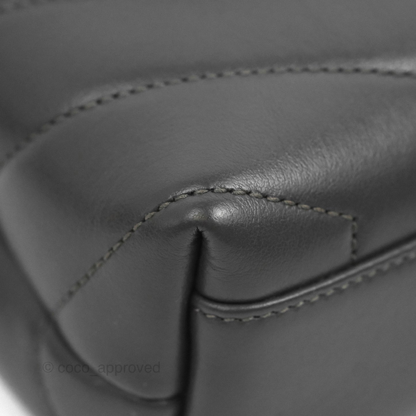 Saint Laurent Loulou Toy Quilted Leather Shoulder Bag Dark Grey