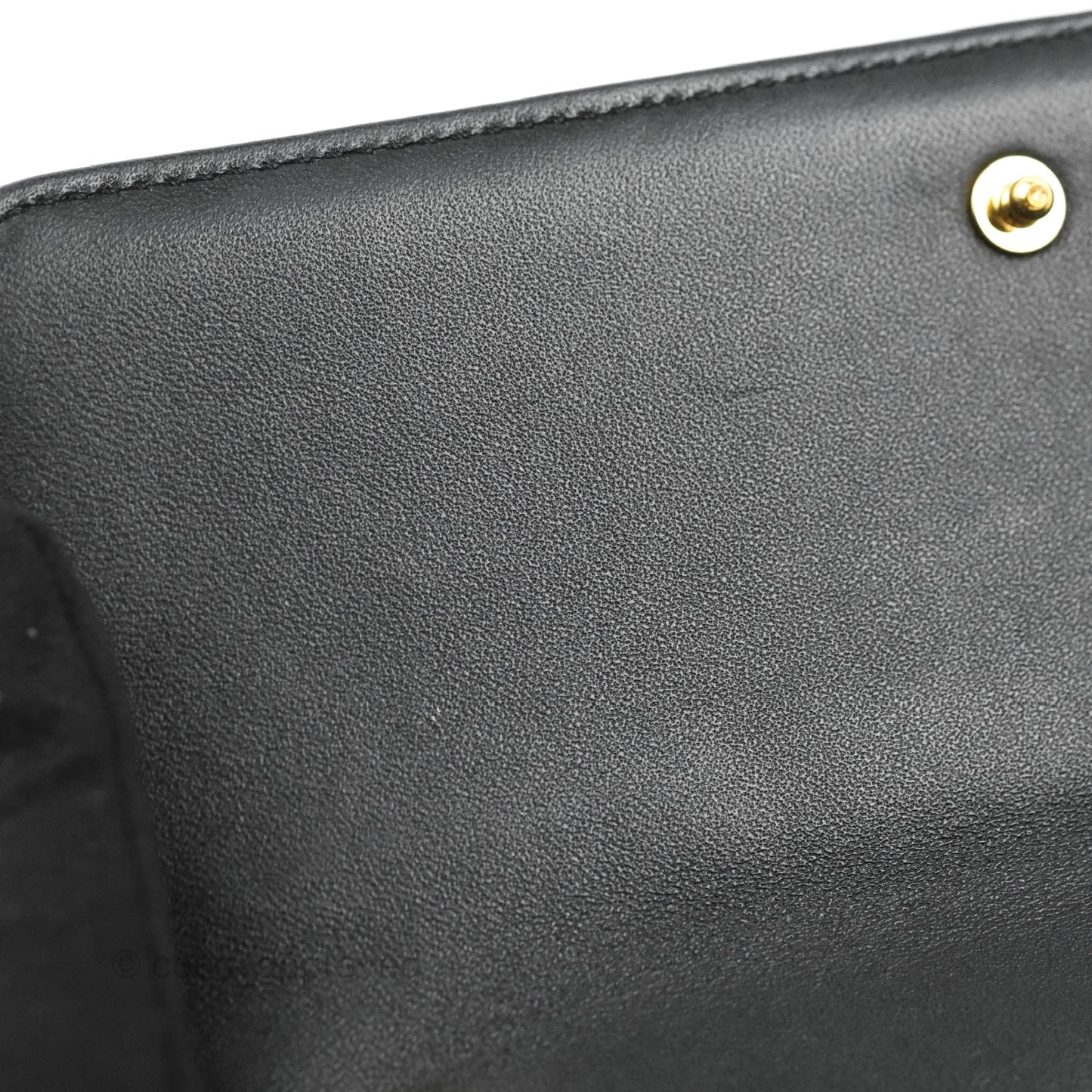 Celine Monochrome Quilted Goatskin Matelasse Black Gold Hardware