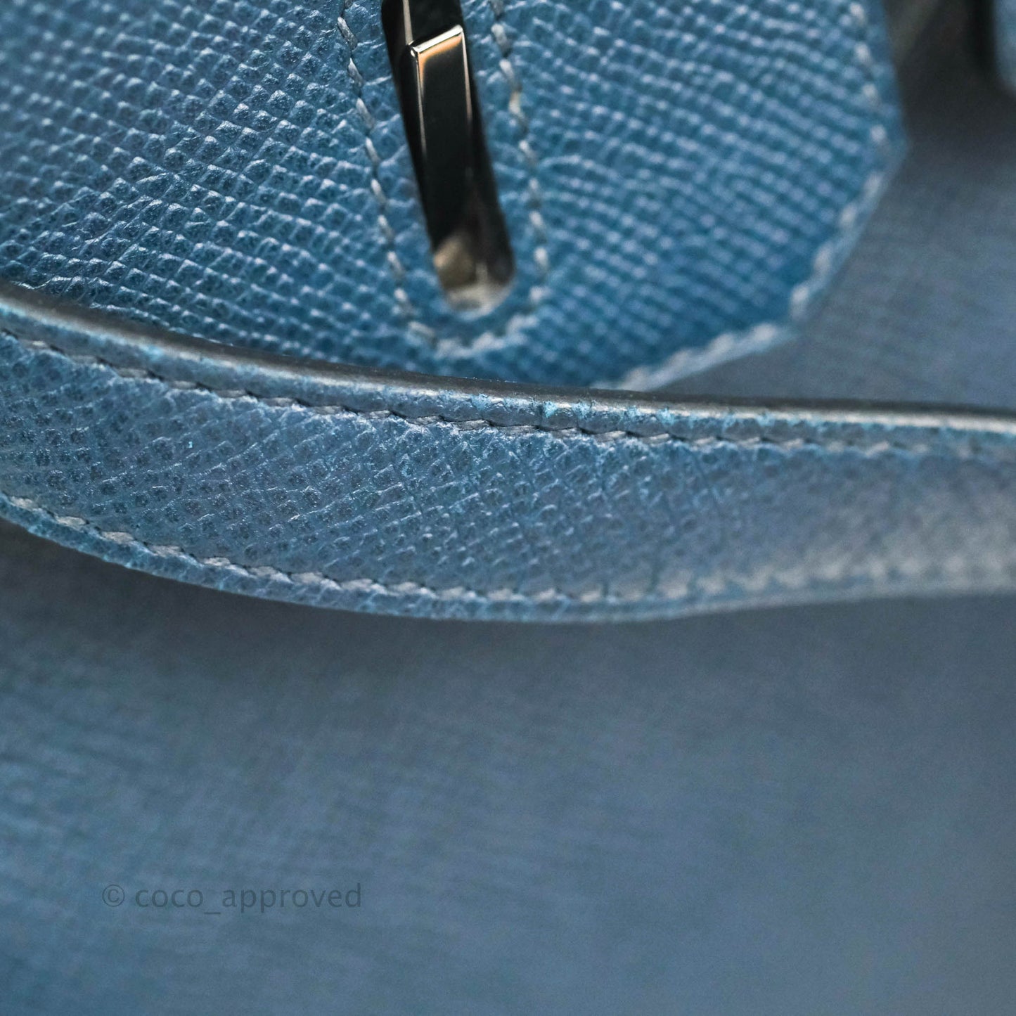 Hermès Birkin 30 Navy Epsom Silver Hardware