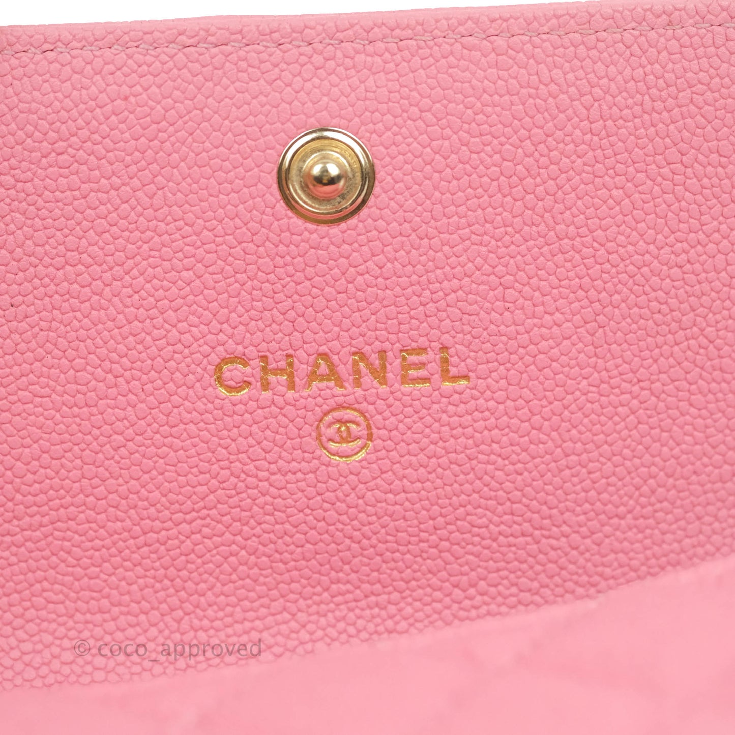 Chanel Quilted Boy Flap Coin Purse Pink Caviar Gold Hardware
