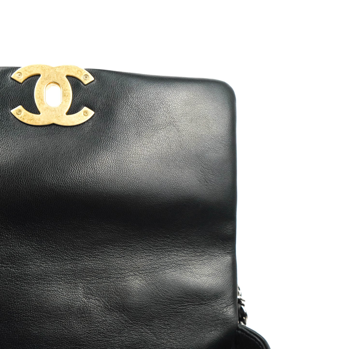 Chanel 19 Small Black Goatskin Mixed Hardware