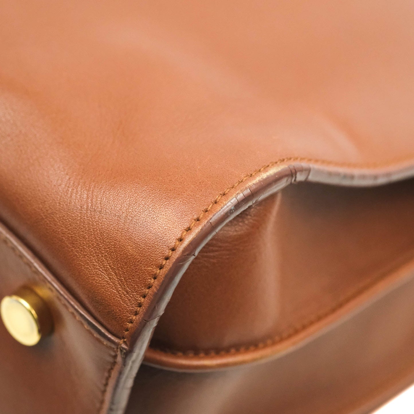 Saint Laurent Small Sac de Jour Bag Brown Calfskin Gold Hardware