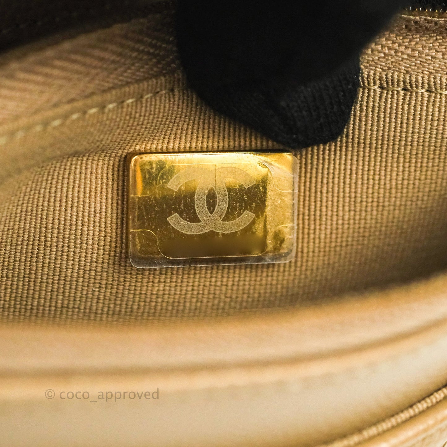 Chanel Quilted Classic WOC Dark Beige Caviar Gold Hardware