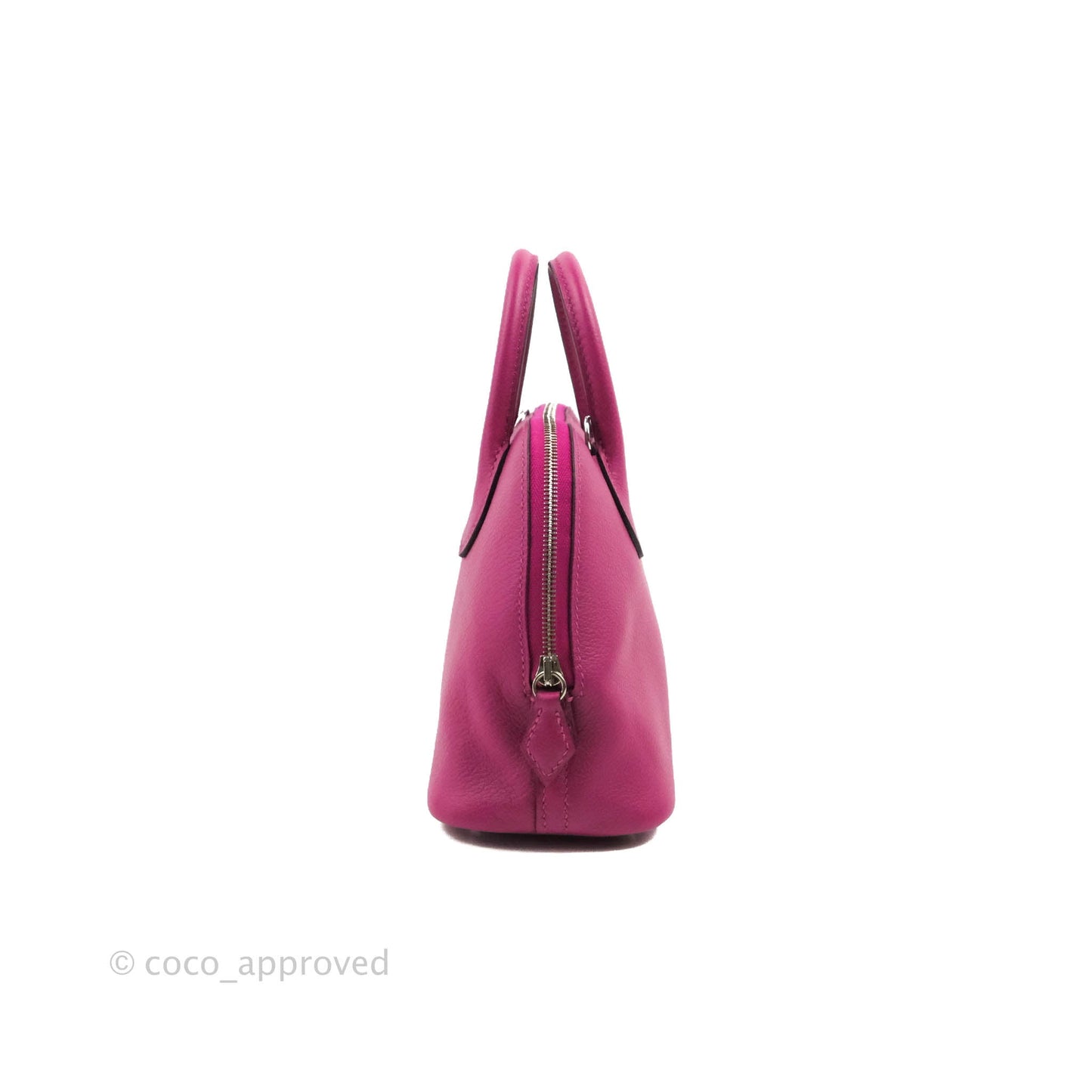 Hermes Mini Bolide 1923 Bag Rose Pourpre Evecolor Palladium Hardware