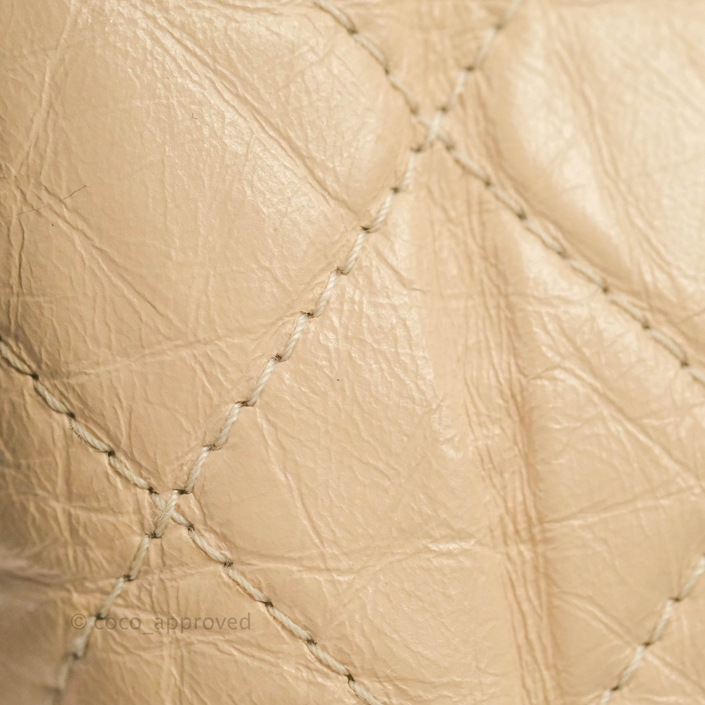 Chanel Small Gabrielle Backpack Beige Black Aged Calfskin