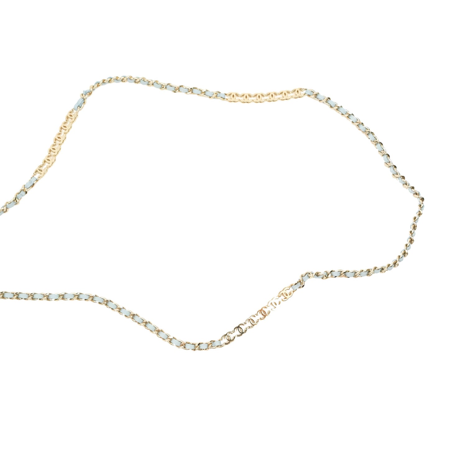 Chanel Classic Mini Vanity With Chain Light Blue Caviar Gold Hardware