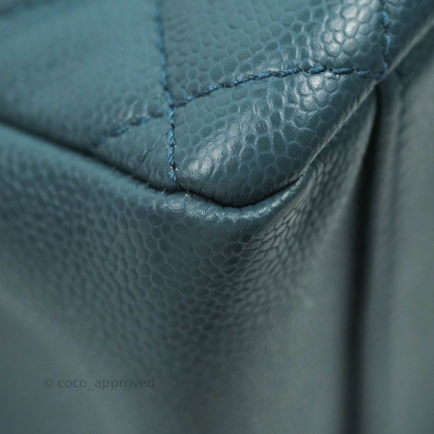 Chanel GST Blue Caviar Silver Hardware