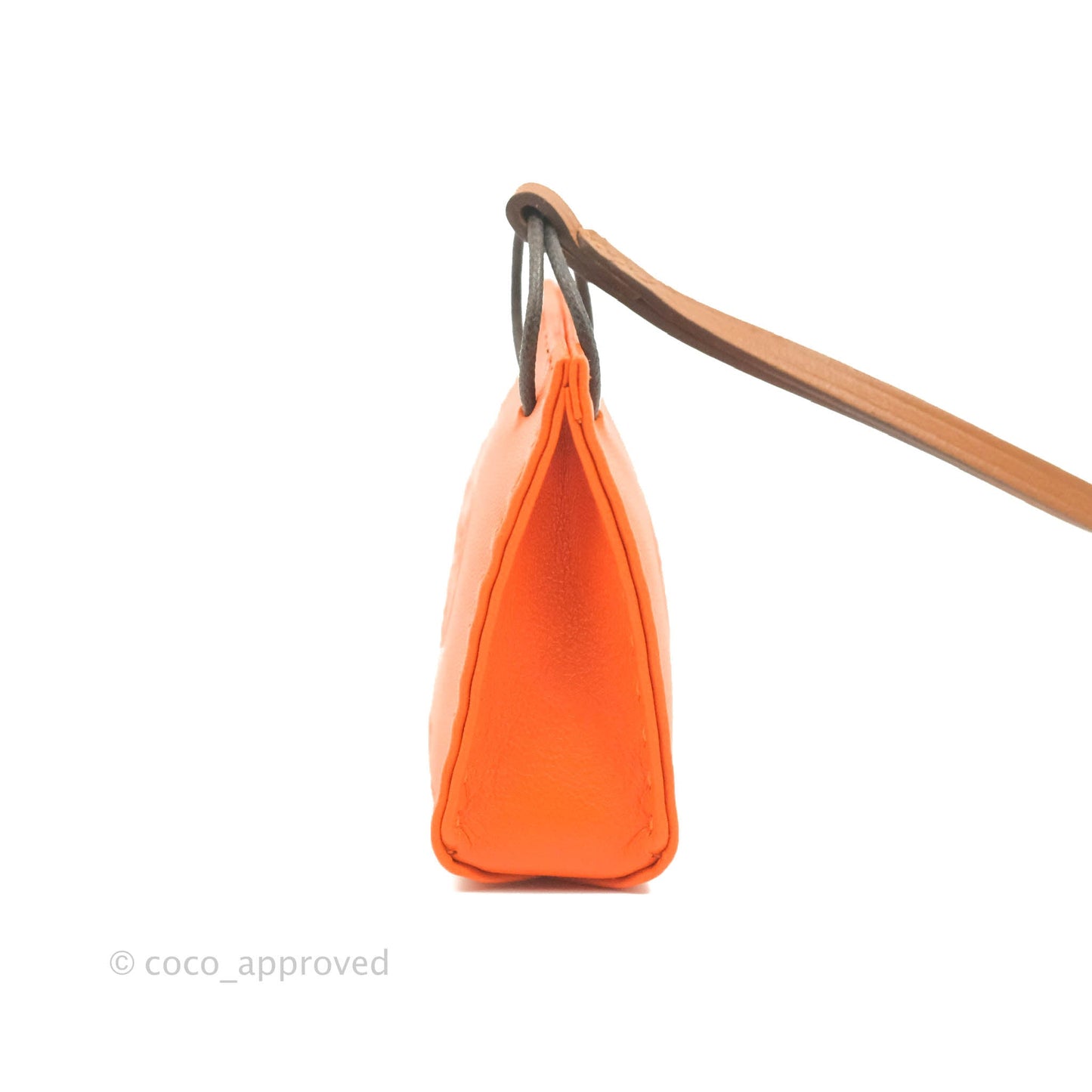 Hermès Orange Shopping Bag Charm