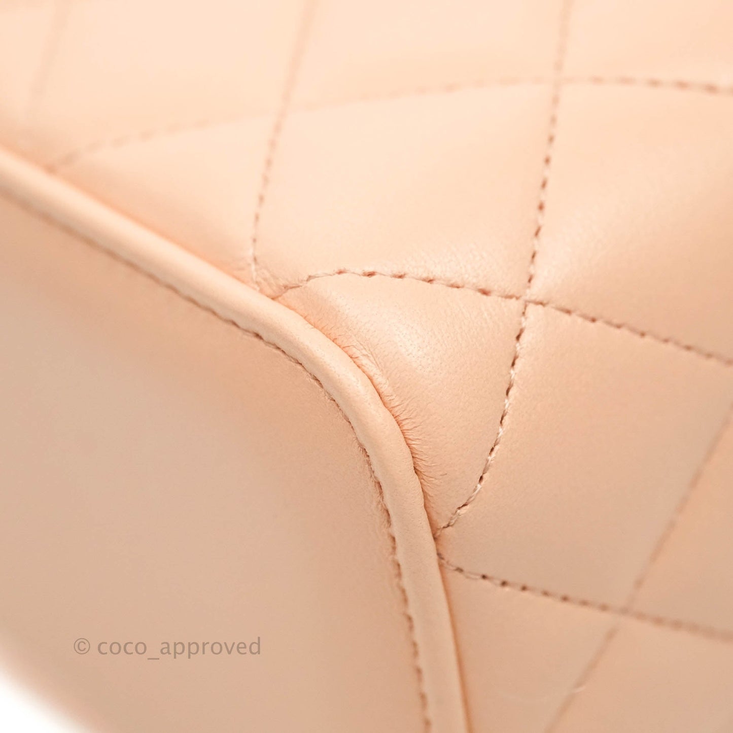 Chanel Classic Mini Pearl Crush Vanity With Chain Pink Lambskin Aged Gold Hardware