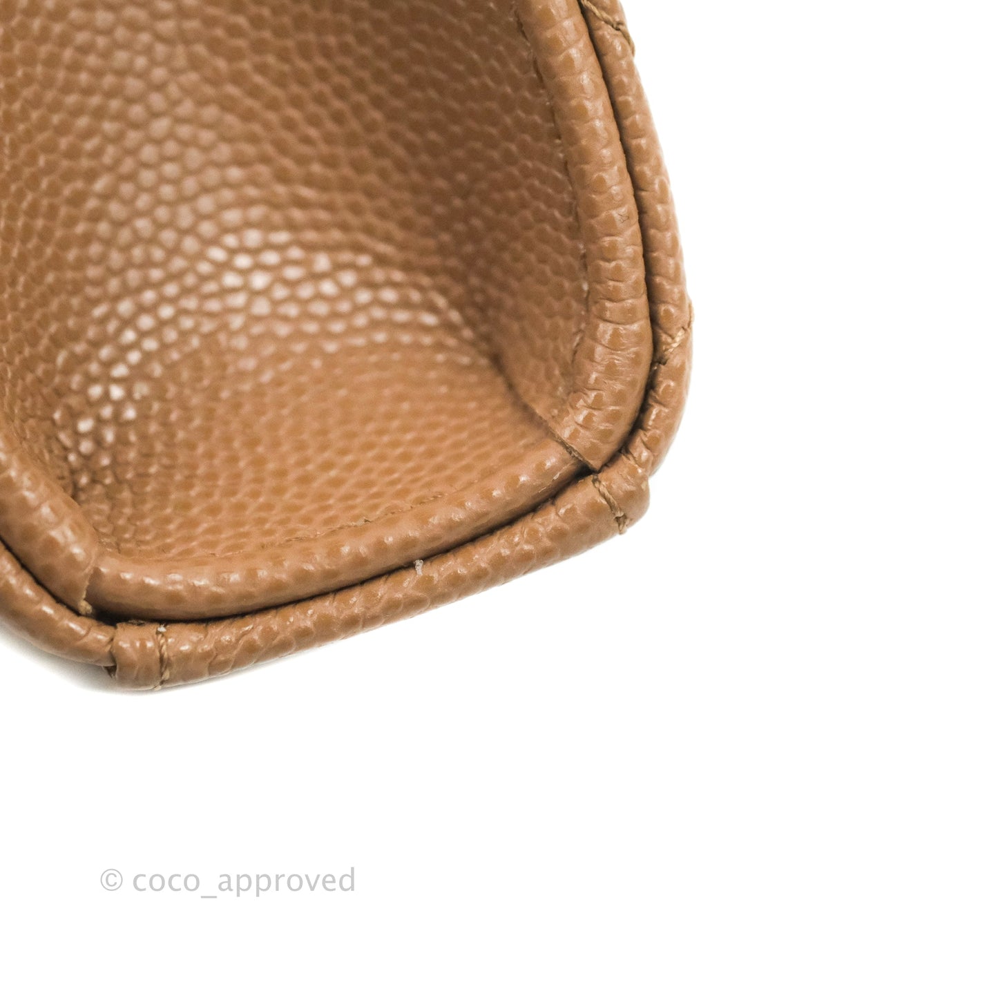 Chanel CC Chain Clutch with Chain Beige Caviar Gold Hardware