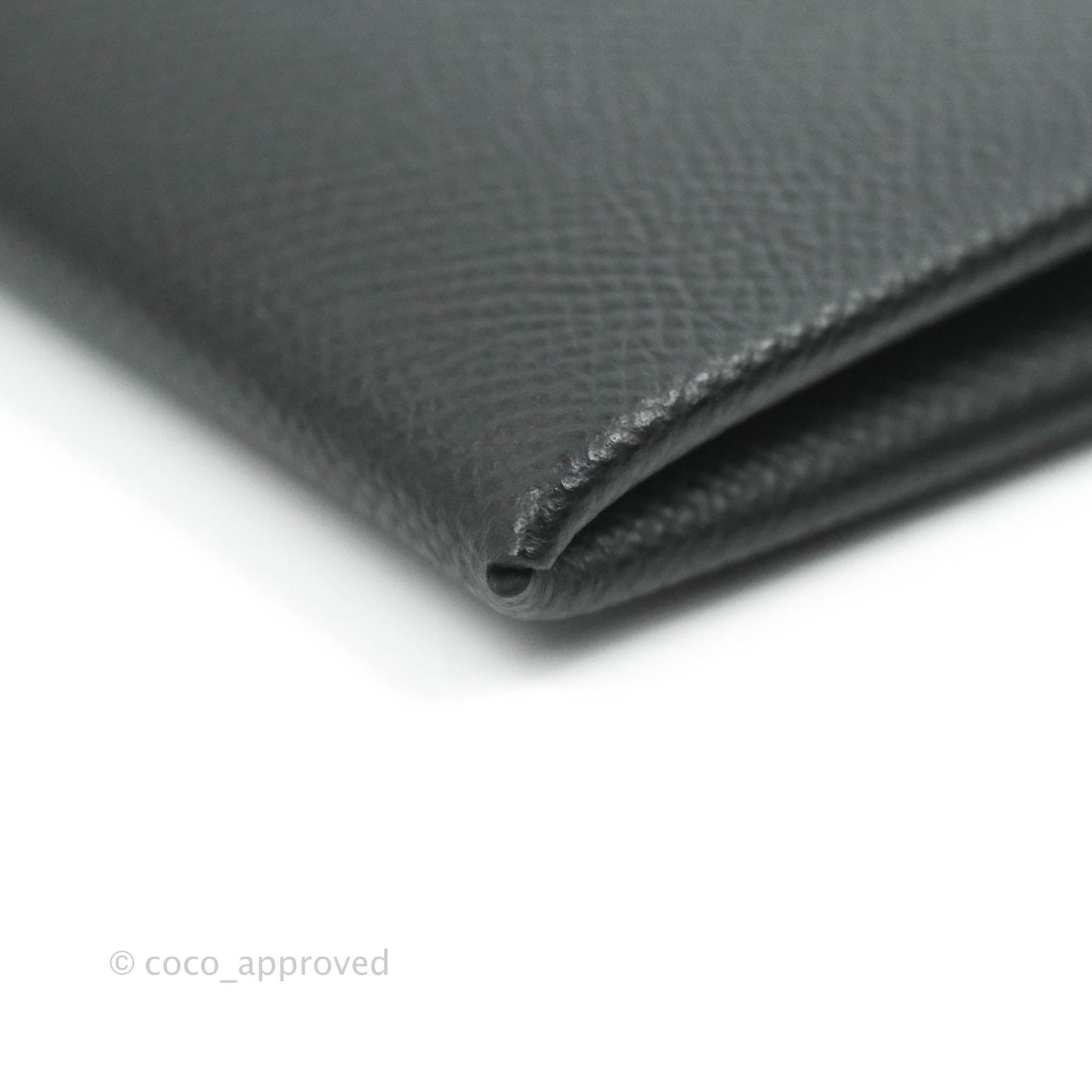 Hermès Calvi Card Holder Epsom Black