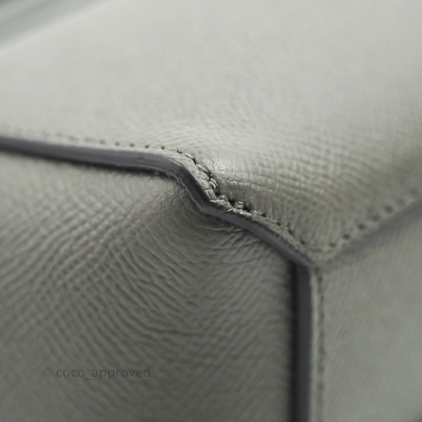 Celine Pico Belt Bag Grey Grained Calfskin Gold Hardware