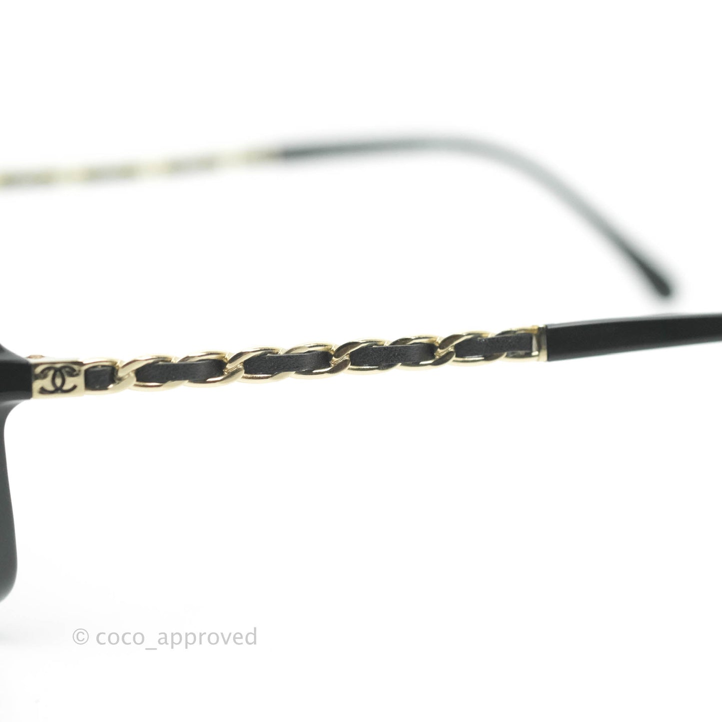 Chanel Square Chainlink Gradient Grey Lenses Sunglasses