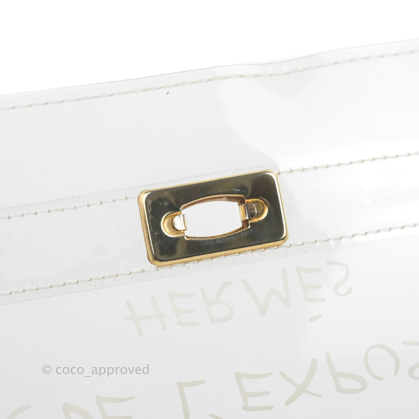 Hermès Vinyl Kelly Beach Bag Gold Hardware
