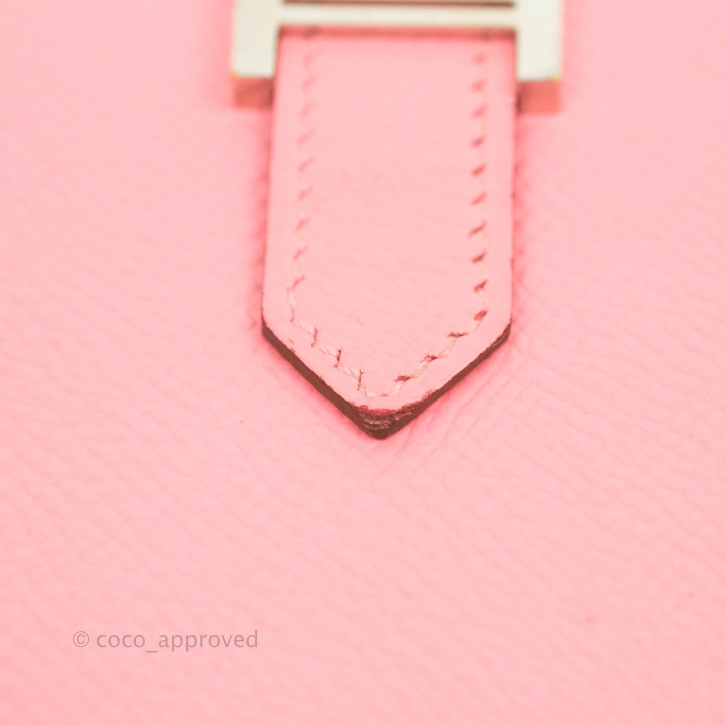 Hermès Bearn Wallet Epsom Pink Palladium Hardware