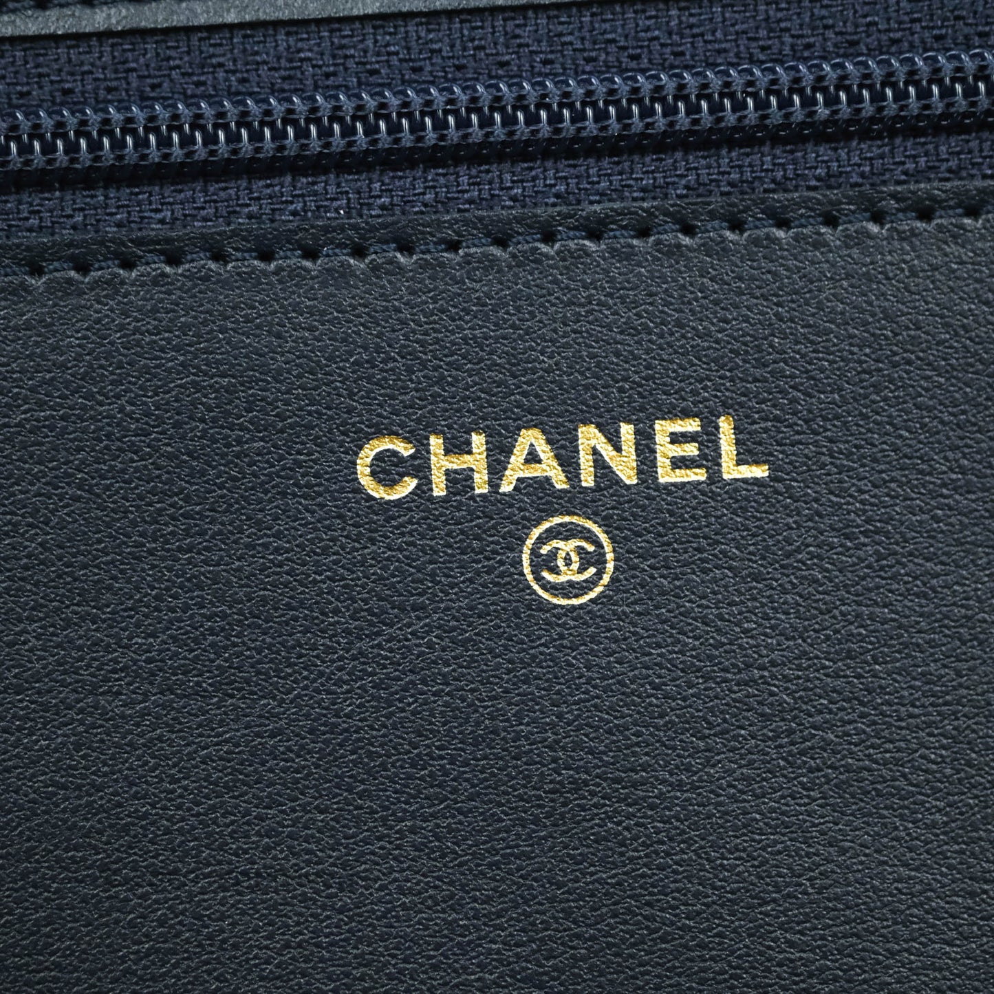 Chanel Quilted Boy Wallet on Chain WOC Navy Caviar Gold Hardware