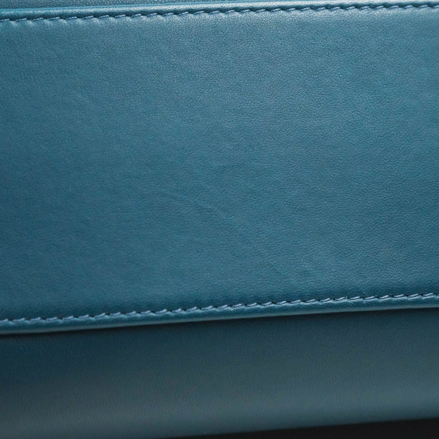 Fendi Nappa Mini Peekaboo Bag Peacock Blue