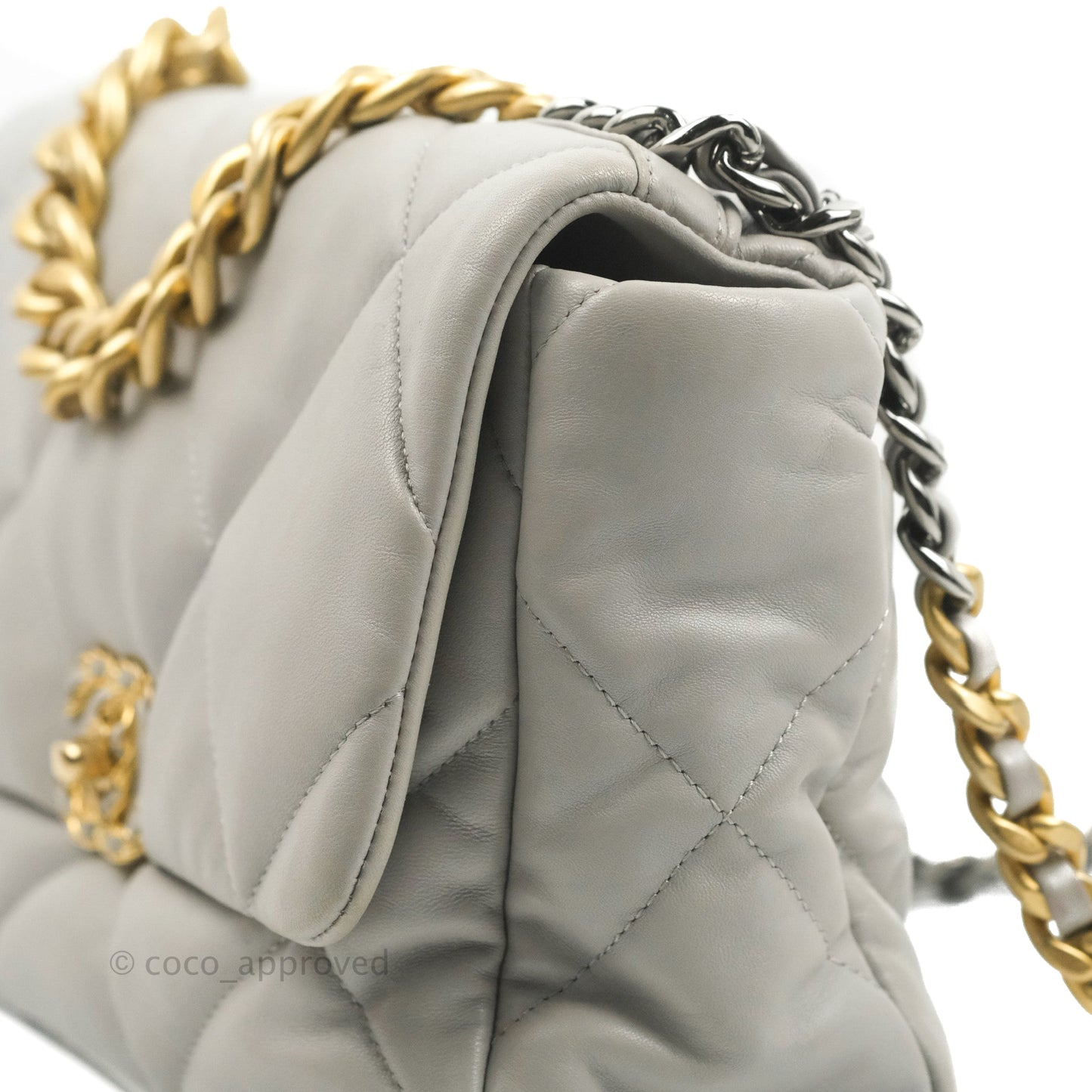 Chanel 19 Medium Grey Mixed Hardware
